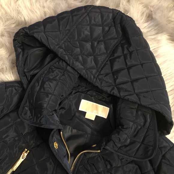 Navy Blue trench coat/ Rain Jacket - Picture 3 of 7